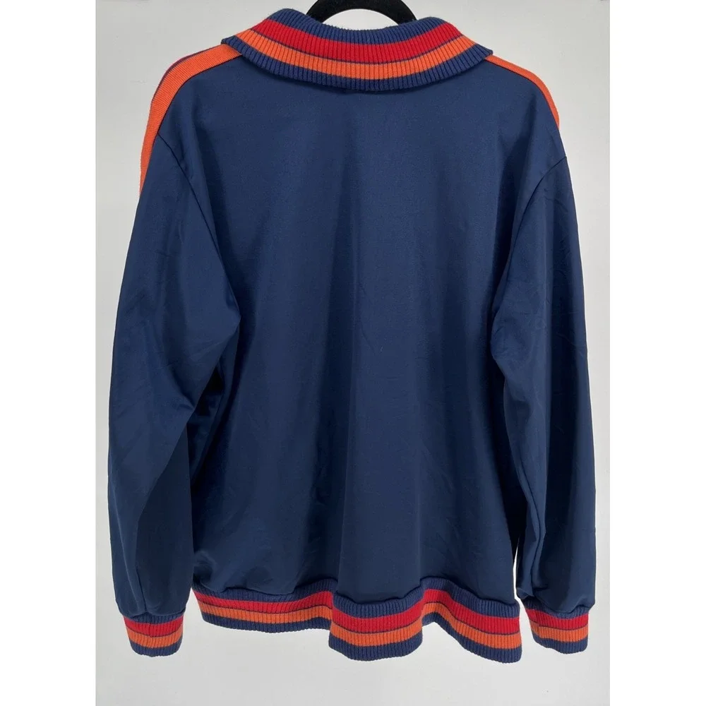 Vintage Wilson Full Zip Warmup Track Jacket Ring Collar Retro Sportswear Mens XL